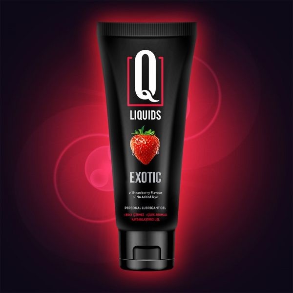 Q liquids Exotıc Çilek Aromalı Kayganlaştırıcı Jel 200 ml