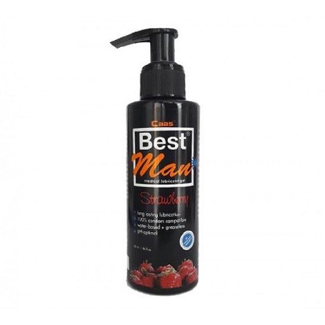 Best Man Çilekli Anal ve Vajinal Kayganlaştırıcı Jel