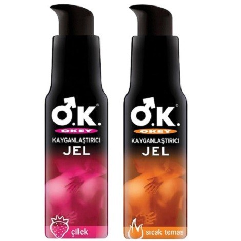 Okey Kayganlaştırıcı Çilek Aromalı 100 Ml Ve Sıcak Temas 100 Ml Jel Seti